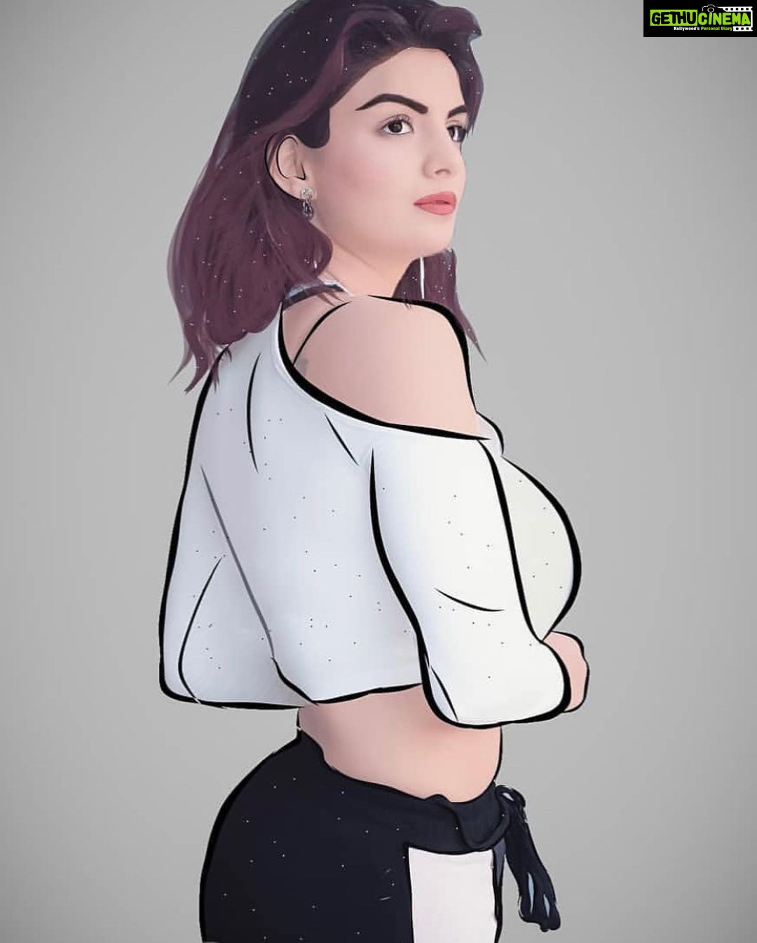 Anveshi Jain Instagram - 5 hours spent on one digital art . Thank you dear @zomboy.abhi ‘!! Time is the best gift you can give someone. Mumbai, Maharashtra