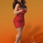 Anveshi Jain Instagram - I wonder how precisely ,sincerely and passionately it’s been made . I love the legs ! Thank you so much @arvind_tiwari #insta #photography #instagram #anveshijain#potrait #time #blessed #red #f #curvy #goreaesthetic Mumbai City