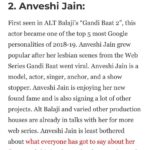 Anveshi Jain Instagram - I am experiencing immense ,unmeasurable happiness.One episodic glimpse and the my world transformed. I will never get tired expressing my gratitude towards you my 30 million people and a handful close ones without them it wouldn’t have been possible . Thank you @pranjal_kjain for existing. @miteshsshah11 for the acting skills and everything else. @karanoberoiofficial for making me fill the gap between the efforts required to match up my aspirations. You are life changing. Preparations are nothing without opportunity,thank you @altbalaji @ektaravikapoor for being my 1st. @baljitsinghchaddha @aprilsachin @Mohitrisingstar Thank you! Courtyard by Marriott Ahmedabad