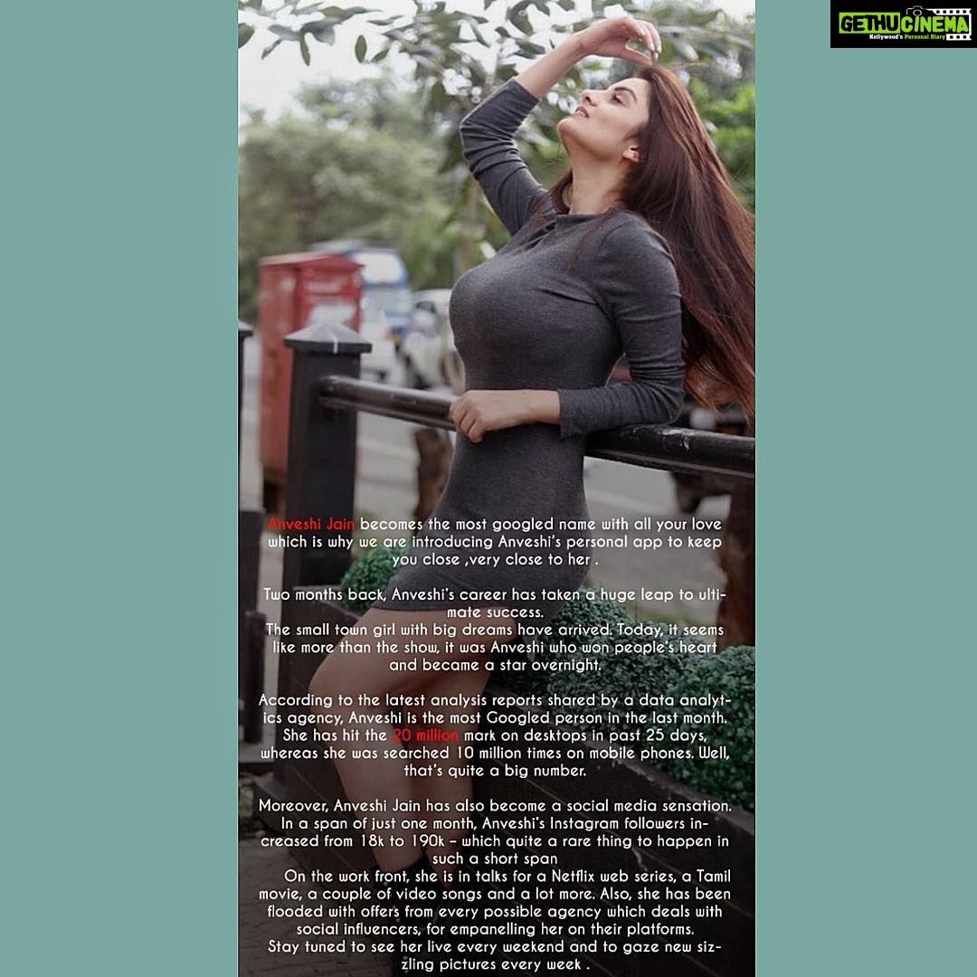 Anveshi Jain Instagram - I am so overwhelmed. I can’t thank you each single one of you to make me the most googled woman in india consistently. I love you , i mean it ! Thank you . #mostgoogled #anveshijain #netflix @amazonprimevideo Thank you @altbalaji Mumbai, Maharashtra