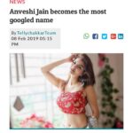 Anveshi Jain Instagram – Thank you @tellychakkar for this wonderful article. 
#mostgoogledwoman
#tellychakkar #news #instagram #instanews #instagood Mumbai, Maharashtra