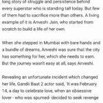 Anveshi Jain Instagram - Thank you @santabantapage for covering this ! That was “ 14 February 2014”. The point i am making here is - 1. Nobody gets Lucky . It’s about consistency. 2.Body doesn’t make you successful. otherwise i’d have been a success long ago. 3. We get too comforted playing victim. Self pity is such a soothing excuse for laziness. We can surely blame others for your failures ,but we are solely responsible for our own mistakes. If you are successful,everyone comes and take the credit of making you one.otherwise we know the harsh reality. Eventually it’s about how honest are we with ourselves? #bestrong #consistency #itsnotaboutme #itsaboutyou #onlyyou #dream #more #empowerment #achievement #power #morepowertoyou #iloveyou #anveshijain Mumbai, Maharashtra
