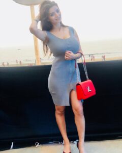 Anveshi Jain Instagram - I have this fascination for Gray colour . You’ll majorly see me in either Maroons,pastels or Gray. Because i talk about colour psychology,Gray reflects my personality pretty well as it is the color of intellect,knowledge and wisdom. It is perceived as classic ,refined ,dignified and conservative .I think Gray is a perfect neutral that lives between the extremes of black and white. In short , i choose colour as per the occasion to create the perception i want to create .Although I don’t know how many are actually going to notice the colour😂. Mumbai, Maharashtra