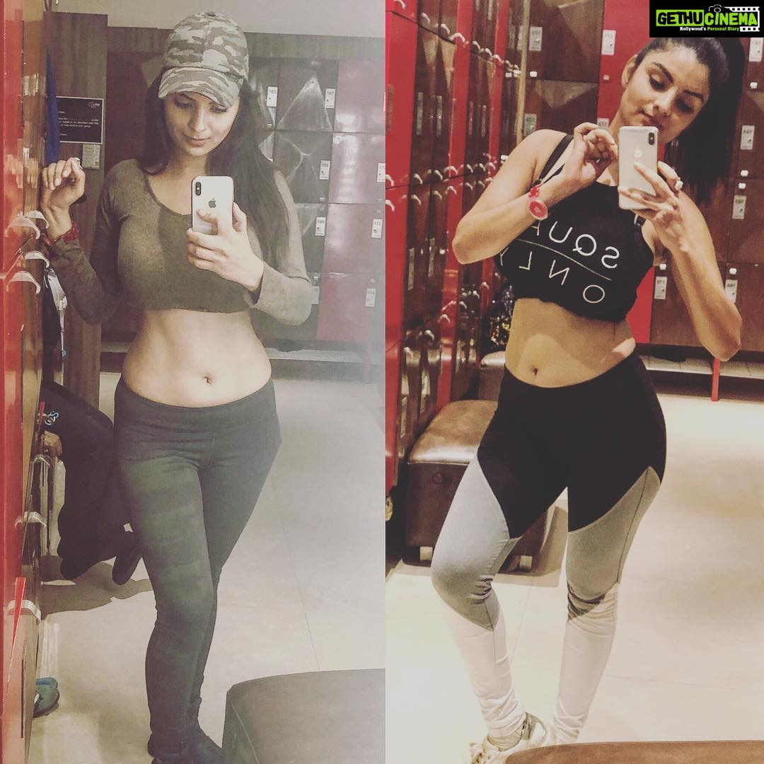 Anveshi Jain Instagram - It’s about I versus Myself. #bestversionofyou #transformation #workout #resultsstarthere #motivations #strongwoman #strengthandconditioning #heavyweights #moretogo #itsnowornever #workhardtravelwell #sundayrunday #gymgirl #fitnessmotivation 48 Fitness