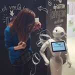 Anveshi Jain Instagram – Meet my friend ‘Pepper’. Pepper makes all possible variety of Coffee and makes it real interesting with the explaination of the whole coffee-making process . Such a super adorable Robot . I love his hand gestures ,though I couldn’t really understood what is said ,as he spoke German but yea in the second clip he is ignoring me totally ‘cause I took second take ! Lol…! A coffee addict like me ,need you pepper at my home.#digitalstorm #robot #ifa #berlin #messeberlin #2017 #throwback #technology #tech #science #world #at #speed #limitededition #robotics #interesting IFA+ Summit