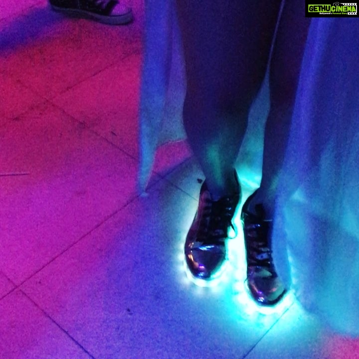 Anveshi Jain Instagram - Showing off my shoe lights . That night was really really bright!😍 Kinaxixi.na Escom