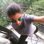 Anveshi Jain Instagram – #selfie#balconylife#raybans#gettingshitdone #workoutmotivation 😚