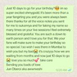 Anveshi Jain Instagram - I am blurred while typing , tears are so distracting.. so touched ! Ananya Biswas — I see a reflection of me in you. That’s exactly how I absorb from people specially things that they don’t say . It’s not just their words but a subliminal transfer of bigger/ hidden meaning of what’s been said . And yes , come what May , I am always there . Always ! Archana - your love feels like home . I feel valued & seen in true sense when I hear words like these. Amya & Arya - I love your name. I can say that the feeling is vice versa. You might I have brought the best in you but trust me hearing such kind words . You all bring the best out of me and inspire everyday to read and share what I read or felt . Kyuki I was told I should target the mass audience. Meri baatien sabko nahi samaj ati hogi . Basically I was told ki sirf body show se hi followers ayenge . Go bolder. M glad you guys see that a woman can be all of it. Harsha- your writing is like a comforting love letter from a long lost love . You should write often if you dont. You have a gift of writing & feeling things deeply. They say you cannot become an artist unless you feel pain deeply . Saanvi shah - I guess it’s a major contribution of your intentions & prayers that I feel safe and surely we will meet soon. Jun Oberoi - yes jun , actually I wanted to celebrate this birthday with my fans but most of you are not here . May be we will try zoom call or live video chats here . Khushi - I am so glad you loved my film . I love that you dream big ! It will happen for you. Leme know if I can be of any help. Pakhi — you are just 15 and you are able to see that I try n work hard wherein mature people sometimes comment it all came easy coz of the way I look. Will definitely meet soon girl ! Krrish— I am out of words too to tell you how happy I am to read your texts Anveshi_the beautiful- you dint mention your name . Thank you for the love & support. I love when I get compliments on my singing 😜 Humbled & grateful !!! Thank you ! Now you know na you mean a lot to me . All of you . You matter! (The rest of the 10 golden wishes ) . India