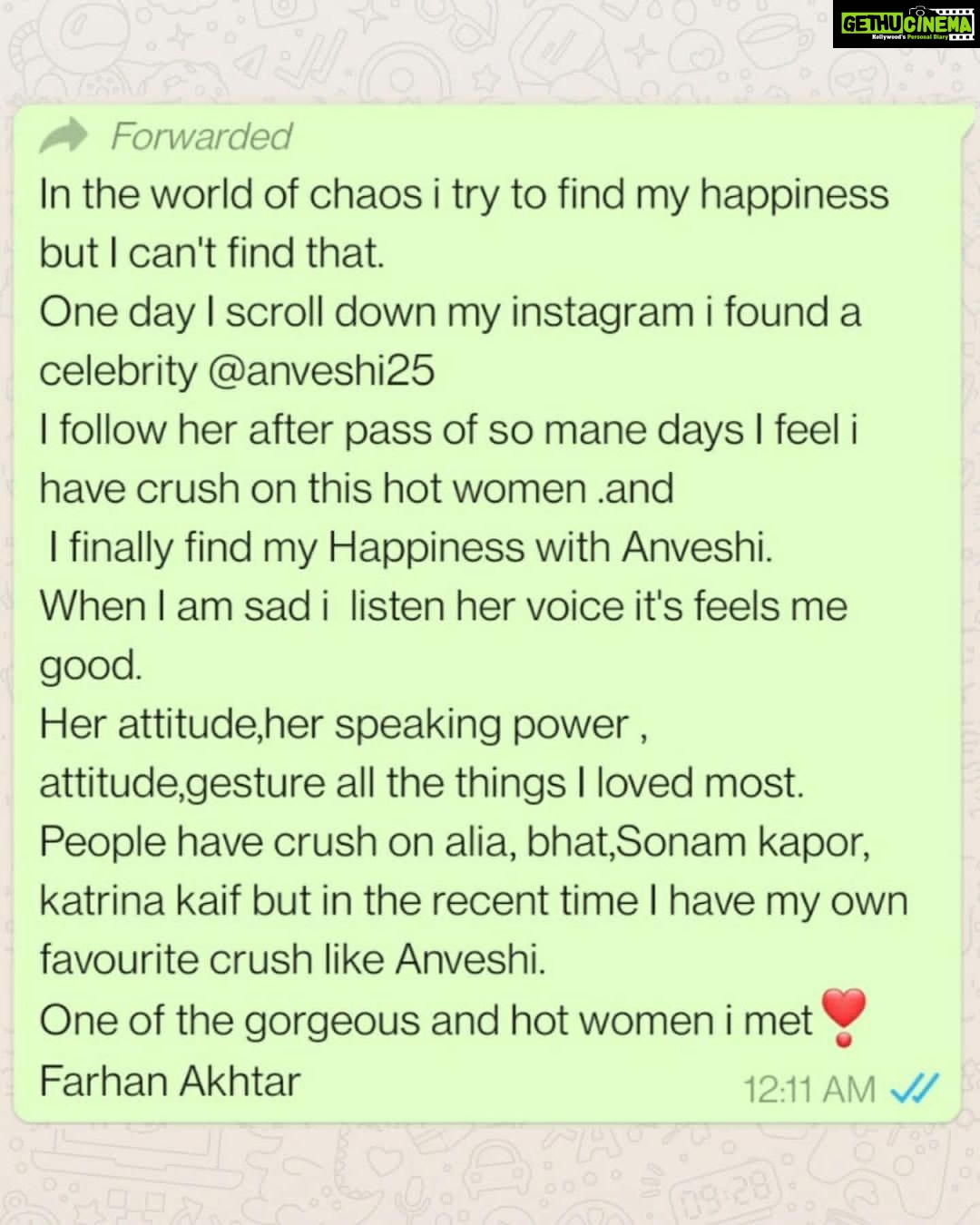 Anveshi Jain Instagram - Abhi se 5 years pehle jab yaha ayi thi to ye imagine nahi kia tha ki itna pyar milega 💝 ki koi mere Birthday Month k pehle din se 25 din tak roj mujhe duniya bhar se apni blessings bhejenge..bahot badi baat hai ..ye apke words mere liye “GOLD “ hai . Bus yahi to chahiye tha ! Thank you sukannya for your love . Kash yaha sequence nahi hota to main apko Bata pati ki aap sab hi mere liye no. 1 pe hai .. Suparna Ray - how well do you express ! So humble and intelligent. I am in love with the way u write . Tells me everything that you are . Will meet u soon . Shivam Kohli,Punjab —u cute boy , I remember taking u on my live once . See, how special you are that I still remember your adorable smile and say thanks to ur mom to love me . Shreya , Kolkata — I am so sorry that you lost your brother. I cannot imagine how painful it must be . I feel my whole existence is fulfilled if I could bring u out of your misery . I am always around. Nabeel , Lucknow— thank you for all the love . You are so pure . I will get that page back . Farhan Akhtar - I love that u find me HOT and I love that even more that you love everything else also that I offer to you all . ❤️❤️ Justin, Kerela - I am no goddess!! But my god hearing “ you are alive because you could find help in my words. I am touching the ground in tears thanking god that you are alive . You matter and I will see u in Kerela soon . Maria melike, Turkey — you think I look even a bit like Marilyn, hahah couldn’t get a better compliment. Anushka - you seem like I have known you for long ‘ lots of love girl . Arvind — Always ,always there for you. You matter ! Srija , Kolkata - you were the first one after Sukanya to send me wishes. Bahot accha lagta hai ki apki mom ko main pasand hu. Thank you love . Abhi rest 15 jaise -jaise aate jayenge. Mein post karungi . I love you. Mumbai, Maharashtra