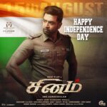Arun Vijay Instagram - Happy Independence day!!#Sinam @movieslidespvtltd @gnrkumaravelan @pallakl @shabirmusic
