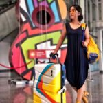 Ashnoor Kaur Instagram - Be you, do you, for you✨ . . #AirportLook #WhatIWore Bags @safaribags Outfit @fashionstruc Footwear @1clickgrab_ Glares @be_trendy01 📸 @kauravneet79 Chandigarh Airport