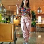 Ashnoor Kaur Instagram - She’s of the kind with sparkles in her eyes, tryna have a heart of gold along with a stardust soul💗 . . #AirportLook #WhatIWore #AboutYesterday #TravelDiaries
