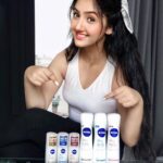Ashnoor Kaur Instagram - I might have played the role of an independent & confident girl, but body odour can pull even her down💁🏻‍♀️ Thanks to @niveaindia I’ve found myself the perfect match. This #MadeToCare hamper of #NIVEADeoMilk range has precious milk essence that leave you with beautiful, nourished & fragrant underarms. Non-sticky|Amazing fragrance|Gives that extra boost of confidence💙 Excited to try this out😍 And I get to share it with some of you! Congrats @shaguftha62 and @pari_anushka76 you’ve just won yourself the ultimate underarm care💗 For all you other girls, use my exclusive Nykaa Coupon code DEOMILK967 that you can use till 7th September to avail 20% off on your purchase!!!😁 Stay happy and tuned in for my experience with NIVEA Deo Milk💙