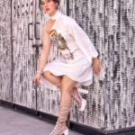 Ashnoor Kaur Instagram - Some women fear the fire, others simply become it🔥❤️ . . Outfit by @materialgbyprishakritika Styled by @dhartigulati Footwear by @zori.world #DubaiDiaries #travel #xoxo La Mer Dubai