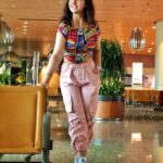 Ashnoor Kaur Instagram - She’s of the kind with sparkles in her eyes, tryna have a heart of gold along with a stardust soul💗 . . #AirportLook #WhatIWore #AboutYesterday #TravelDiaries