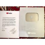 Ashnoor Kaur Instagram - Silver button in sucha short span of time! This isn’t mine, it’s ours❤️ 1L subs happened quite some time ago, and got this silver button 10 days ago, hahaha yes this was in the mystery box👅❤️ @YouTube @youtubeindia