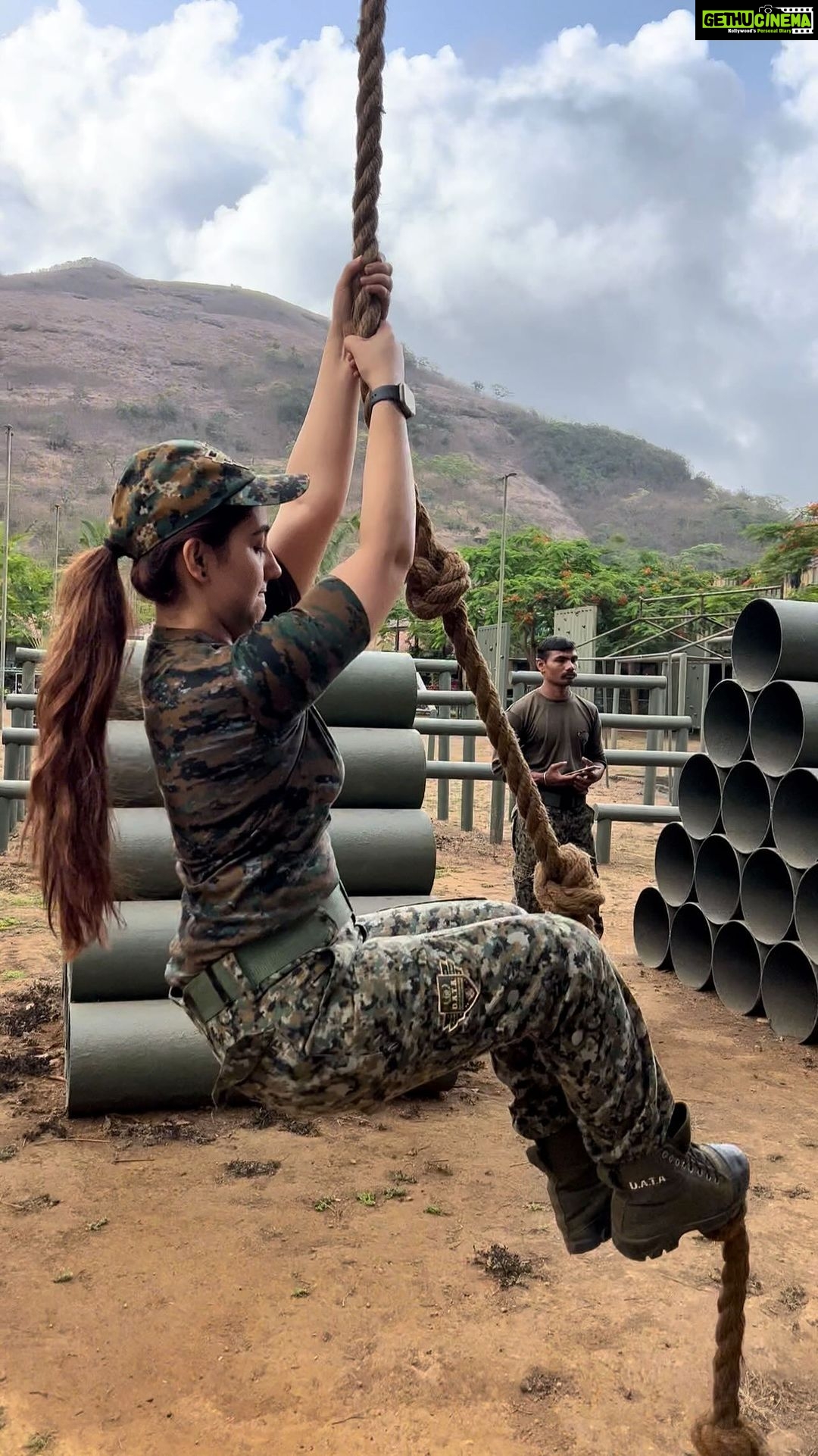 Ashnoor Kaur Instagram - The #AdventureLover in me couldn’t help but do all the military obstacles💪🏻 #FunTimes
