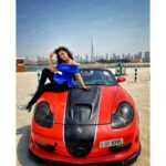 Ashnoor Kaur Instagram - Don’t sit at the passenger’s seat, Take the steering wheel of your life💙 . 1 or 2? . #DubaiDiaries #porsche #Lovemylife #lovemywork #actor #MeriGalti #AshnoorStyleDiaries #Blue #RedPorsche Styled by @dhartigulati Dubai, United Arab Emirates
