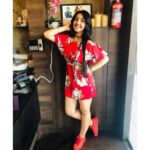 Ashnoor Kaur Instagram - Put on your red shoes, and get ready to beat the blues😁❤️ . . Styled by my cutie @shrishtimunka Outfit by @periwinkley_shop 📸 by @aquib58 #ashnoorstylediaries #red #selfpamperday #loveyourself