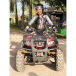 Ashnoor Kaur Instagram - The ‘Ride through the Wilderness’😍 One wish from the bucket-list done✅ #ATVRide #ATVbike #ATVriding #BirthdayCelebration #Fun #BirthdayGirl #Tomboy Anchaviyo