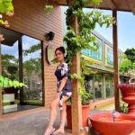 Ashnoor Kaur Instagram - The antidote to exhaustion; nature🌱 . . . Wearing @ikichic_official Styled by @styling.your.soul @dellaadventureandresorts @delladata @jimmy_mistry Data Resort By Della Adventures Lonavala