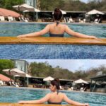 Ashnoor Kaur Instagram - Vacay🐬🤍✨ #WaterBaby . . . Wearing @angelcroshet_swimwear