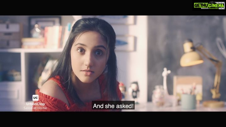 Ashnoor Kaur Instagram - Here's my new TVC for @urbanclap Enjoy their amazing services at the convenience of your home! #FirstTVCOf2019 #UrbanClap #SalonAtHome #workmode
