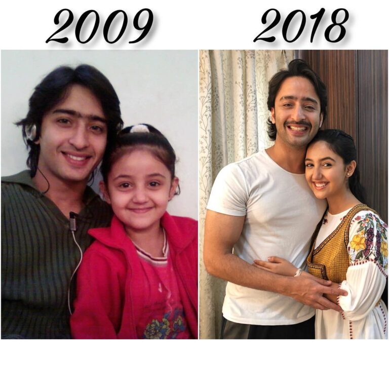 Ashnoor Kaur Instagram - Time gap of 9 YEARS! God just look at this!🙈 It was sooo good meeting you after sooo long Bhaiya! He was in totalll shock after seeing me!😂🙈 #GoodOldDays !Throwback to #JhansiKiRani when we both started our journey in this industry and used to be each other’s favourite (still are🤪), who knew we would meet again after 9 years and have our sets in the same compound! @shaheernsheikh