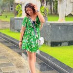 Ashnoor Kaur Instagram - छम-छम-छम mood🌧🤍 . . . #staycation #resort #rainyday #rainphotography #baarish #loveit Wearing @howwhenwearclothing Radisson Blu Resort & Spa Karjat