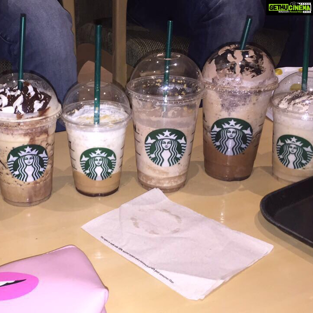 Ashnoor Kaur Instagram - Had a lovely time with my friends❤️ #instarbucks #funwithfriends #streetsnaps Dress and pouch by @_mad_over_accessories #ashnoorkaur Starbucks