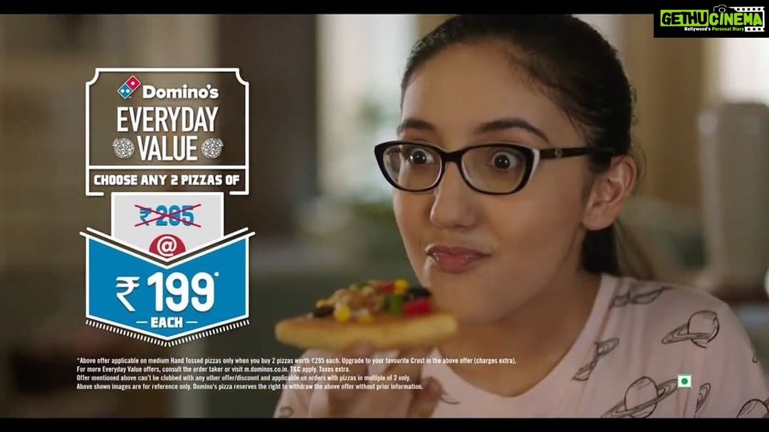 Ashnoor Kaur Instagram - Hey guys! So my second ad for dominos is on air!❤️ hope u guys like it❤️ #ashnoor #ashnoorkaur #dominosad #dominos