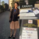 Ashnoor Kaur Instagram - Attended my first MUN ...RyanKMUM!✌🏻️ I Was the delegate of Canada !❤️ njoyed a lot!💕 AND yeah , I was in d DISEC committee!✌🏻️ Mumbai, Maharashtra