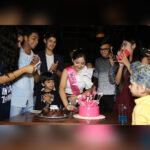 Ashnoor Kaur Instagram - Cake cutting pics❤️ yeah 'Official Teenager' now! Yay🎉 love u all😘 Do See All The Pictures Guys!❤️ #ashnoor #ashnoorkaur #ashnoorsbirthday #ashnoors13th #cakecutting #loveuall #lovethesepeople Rude Lounge - Malad
