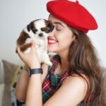 Ashnoor Kaur Instagram - I’m so fur-tunate to have you, because you made me laugh during the times I thought I couldn’t even smile… Thanks for the paw-some memories 🐾🐶 Iloveyou @woof.ziggy #InternationalPetsDay