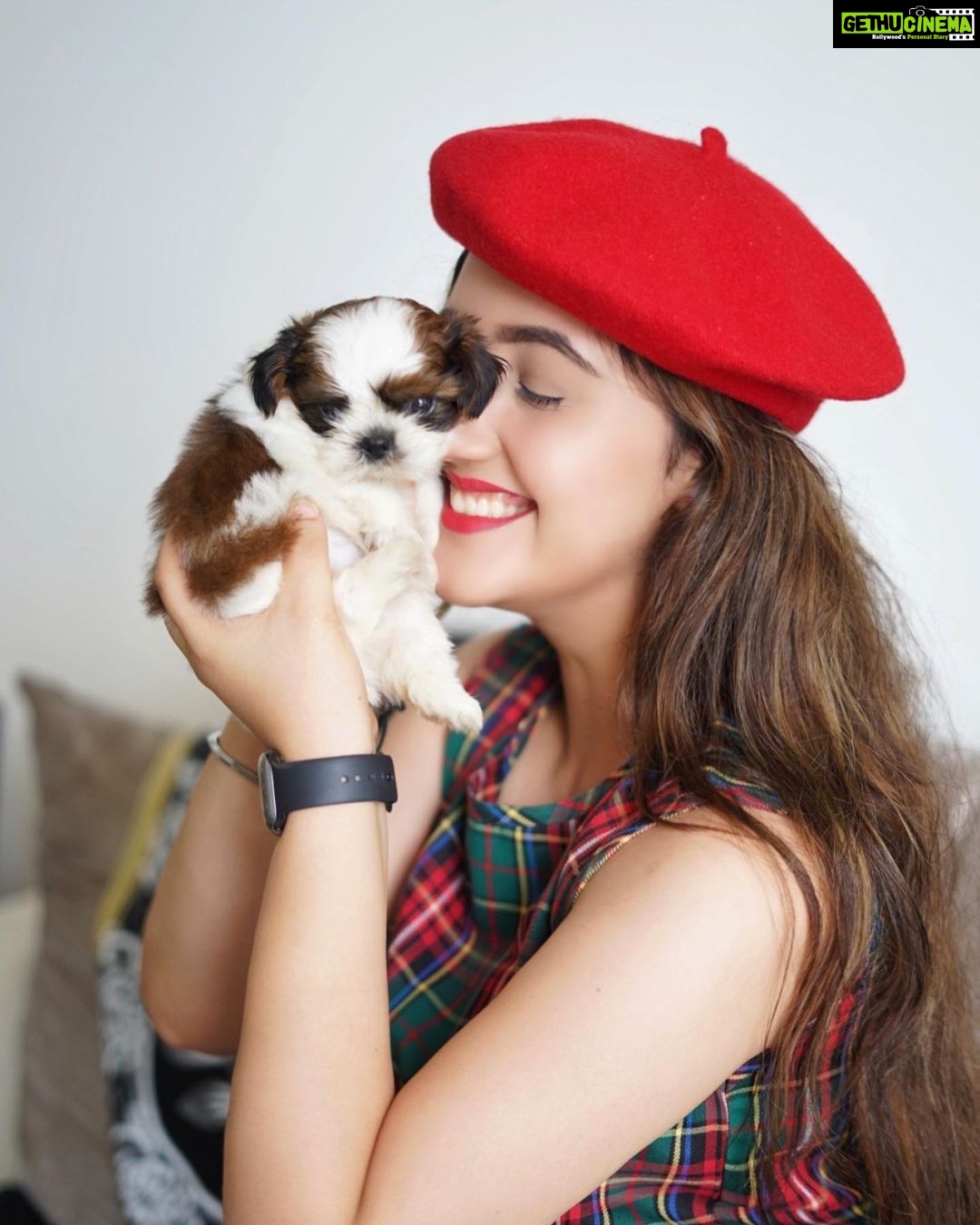 Ashnoor Kaur Instagram - I’m so fur-tunate to have you, because you made me laugh during the times I thought I couldn’t even smile… Thanks for the paw-some memories 🐾🐶 Iloveyou @woof.ziggy #InternationalPetsDay