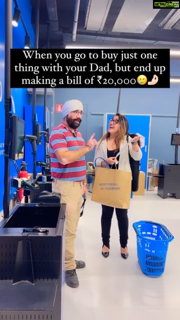 Ashnoor Kaur Instagram - Pa yaar🥲🤌🏻 @gurmeetsingh0911 #AhAhChallenge