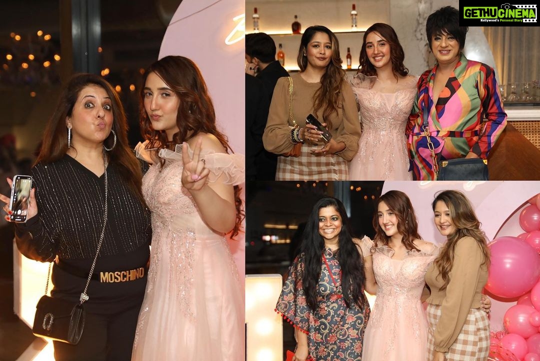 Ashnoor Kaur Instagram - #LastPost from the birthday party🤍 Thanks to all the amazing people who came and made it even more special!!! Love ya’ll✨ (And sorry to all the ones I couldn’t fit in the postttt, IG really needs to increase the carousel & tagging capacity👀👅) . . . 📍 @mannrangi 📸 @smileplease_25 💄 @shine_and_shadow_ 👗 @alesandracouture 🎊 @set_style_snap Mannrangi