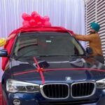 Ashnoor Kaur Instagram - Ticked off the 1st thing from my 18th’s bucket list- My first self earned car♥️ #NewBaby #BirthdayGift Thank you universe, thanks mom-dad… #Grateful #Happy18ToMe #BMWx3 . . . Wearing @notsopink.in
