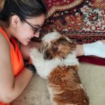 Ashnoor Kaur Instagram - I’m so fur-tunate to have you, because you made me laugh during the times I thought I couldn’t even smile… Thanks for the paw-some memories 🐾🐶 Iloveyou @woof.ziggy #InternationalPetsDay