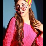 Ashnoor Kaur Instagram - How much colour is too much colour?❤️💛💜💚 . . . Shoot conceptualisation @nehaadhvikmahajan 💄MUAH & styling @nehaadhvikmahajan 📸 @amitkhannaphotography 📍 @theresortmumbai