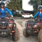Ashnoor Kaur Instagram - This was funnnn😍💙 #ATVride @kauravneet79 @gurmeetsingh0911
