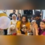 Ashnoor Kaur Instagram - My baby’s half birthday celebrations♥️ @woof.ziggy Time flies, and it’s sucha surreal experience seeing you grow up🥺 Thanks to all his and my fiends who came and made the day so memorable!!! I love you Zigguuu✨ . . Dog cake by @puplords_barkery