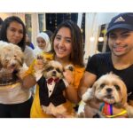 Ashnoor Kaur Instagram - My baby’s half birthday celebrations♥️ @woof.ziggy Time flies, and it’s sucha surreal experience seeing you grow up🥺 Thanks to all his and my fiends who came and made the day so memorable!!! I love you Zigguuu✨ . . Dog cake by @puplords_barkery