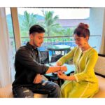 Ashnoor Kaur Instagram - Rakhi celebrations part-2🤍 . . . The first time we’re celebrating Rakhi together in person, which makes it all the more special💫 Lotsa love @karanbirsingh435 bhaiya!!! #WhatIWore #rakhi #rakshabandhan Wearing @suidhaagabyshweta 📍 @radissonbluresort_karjat Radisson Blu Resort & Spa Karjat