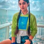 Ashnoor Kaur Instagram - Serendipity💚✨ . . . Top @burger.bae Bottoms @bluebrew.in 📷 @harshit_mx