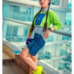 Ashnoor Kaur Instagram - Serendipity💚✨ . . . Top @burger.bae Bottoms @bluebrew.in 📷 @harshit_mx