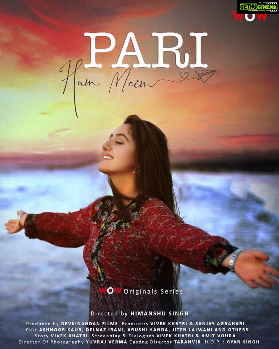 Ashnoor Kaur Instagram - I’m super thrilled to inform you guys about my web debut, in the series ‘PARI hun main’ on #WOWEntertainment which is a new but rare web platform that you can watch with your family❤️ Get ready to experience this roller coaster of emotions, dreams & aspirations.. Coming this month! #PariHunMein #WebSeries #ComingSoon✨ . . @wowapp.live @officialdelnaazirani @jitenlalwani