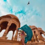 Avneet Kaur Instagram - H I S T O R Y 💙 #jaisalmer #throwback 📸- @sonianandra Bada Bagh