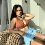 Avneet Kaur Instagram - Fresh outta the beach like.🧡💙🌊🐠 Top- @starin.in Skirt- @diamondlady.in 📸- @krupalakhanii.16 Home