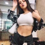 Avneet Kaur Instagram - As good as it gets.🖤⚡️ #avneetstylediaries Shirt: @urbanic_in Top: @zara Pants: @urbanic_in Bag: @prada Shades: @dior Mumbai, Maharashtra